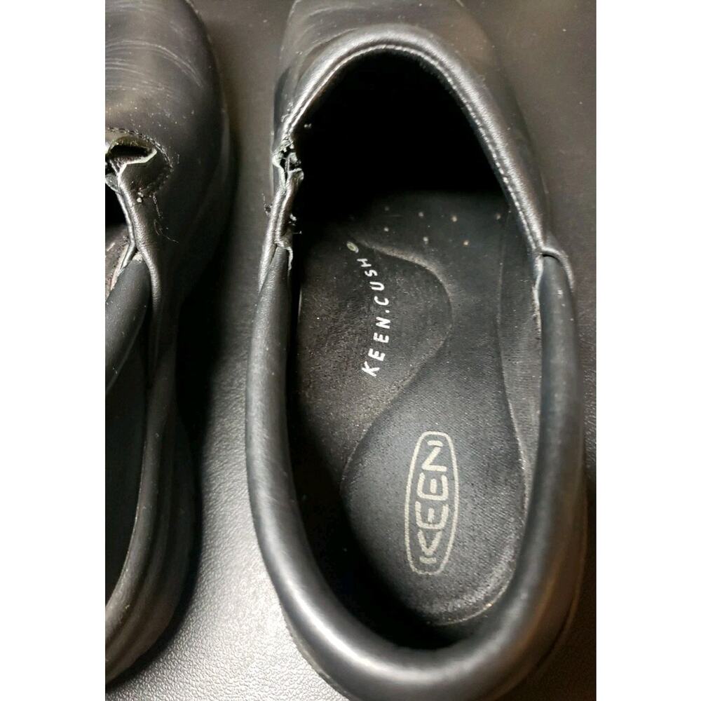 KEEN Utility PTC Slip-On II Work Comfort Shoes Black Leather Womens Size US 8 - Picture 3 of 11